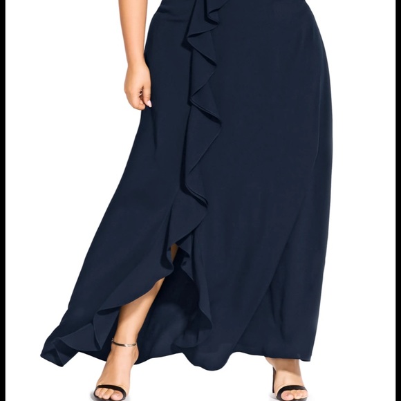 Black Evening Dress - City Chic Catalina Dress - Size 18 - NWT - Picture 4 of 4